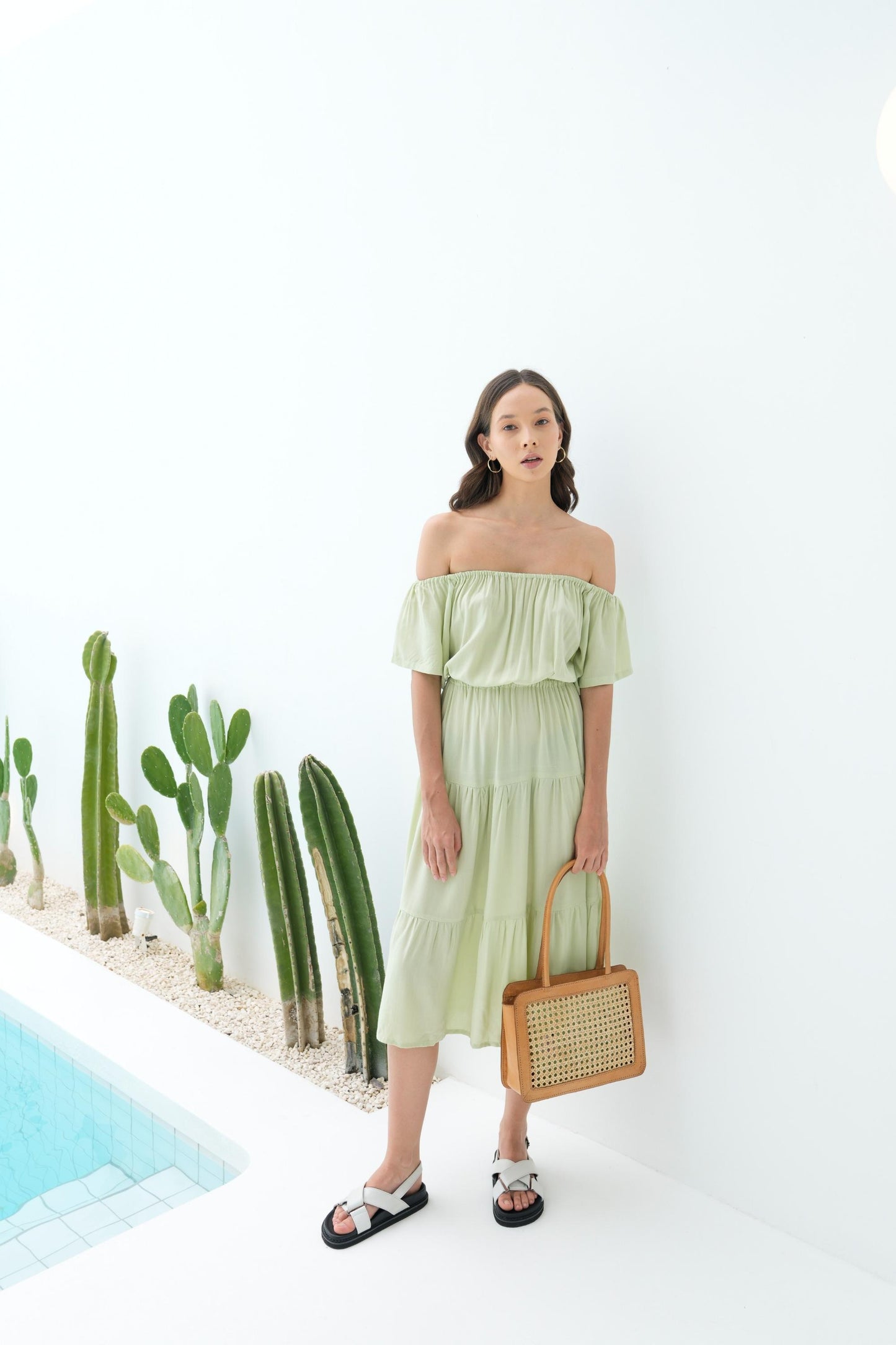 Sydney Handmade Cane Woven and Leather Tote
