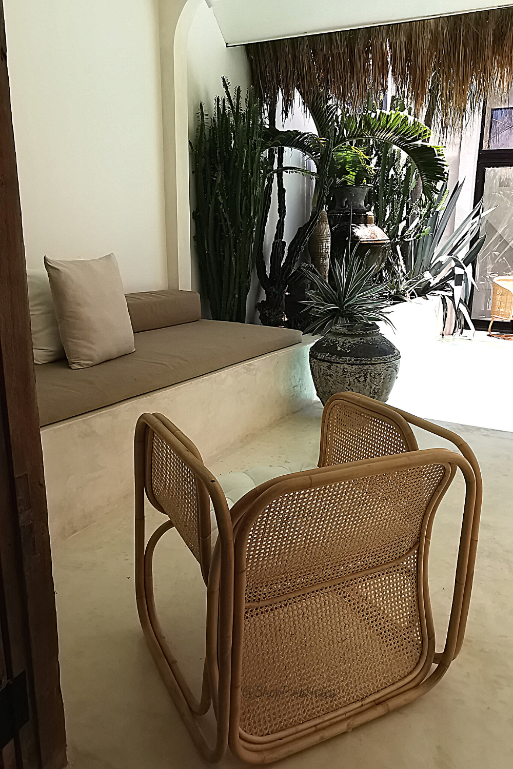 Cane Rattan Armchair (Los Angeles/Local Delivery Only)
