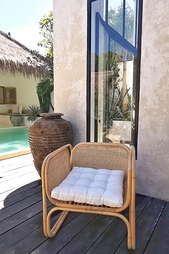 Cane Rattan Armchair Local Delivery Only Pink Haley