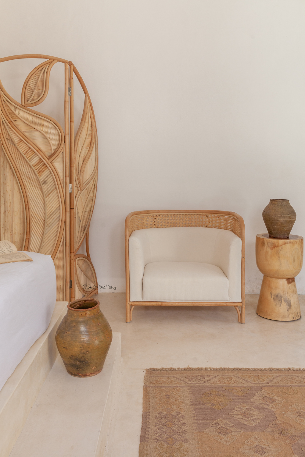 The Paramount Rattan Cane Accent Chair - Set of 2 Chairs (Los Angeles/Local Delivery Only)