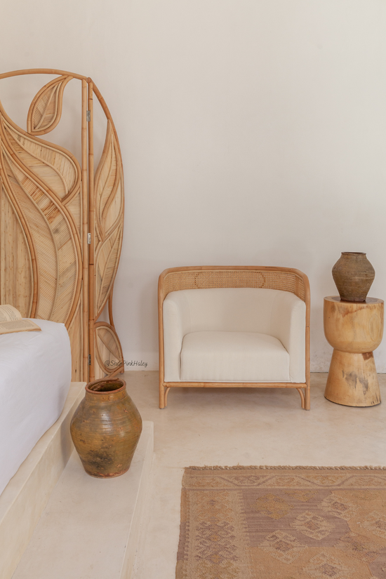 The Paramount Rattan Cane Accent Chair - Set of 2 Chairs (Los Angeles/Local Delivery Only)
