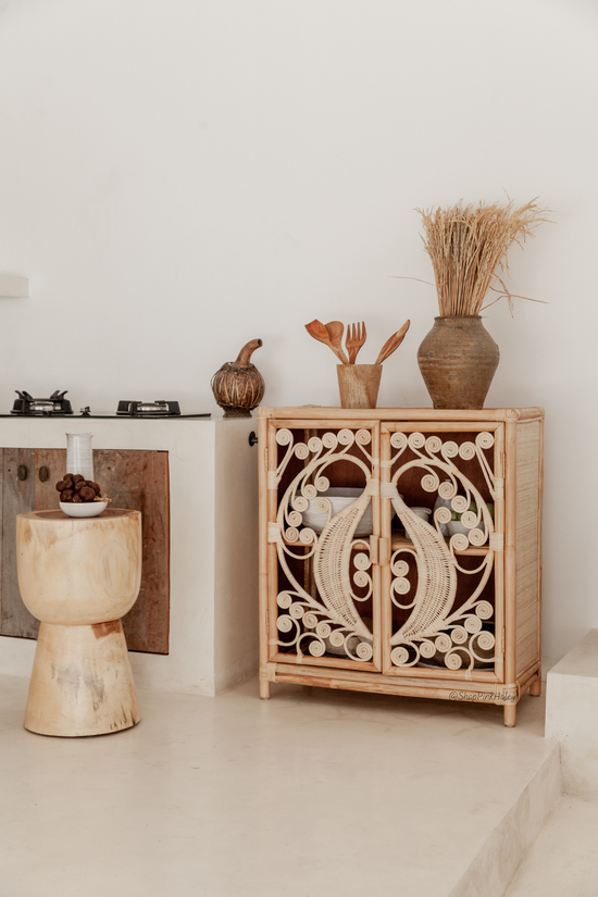 The Peacock Rattan Cabinet